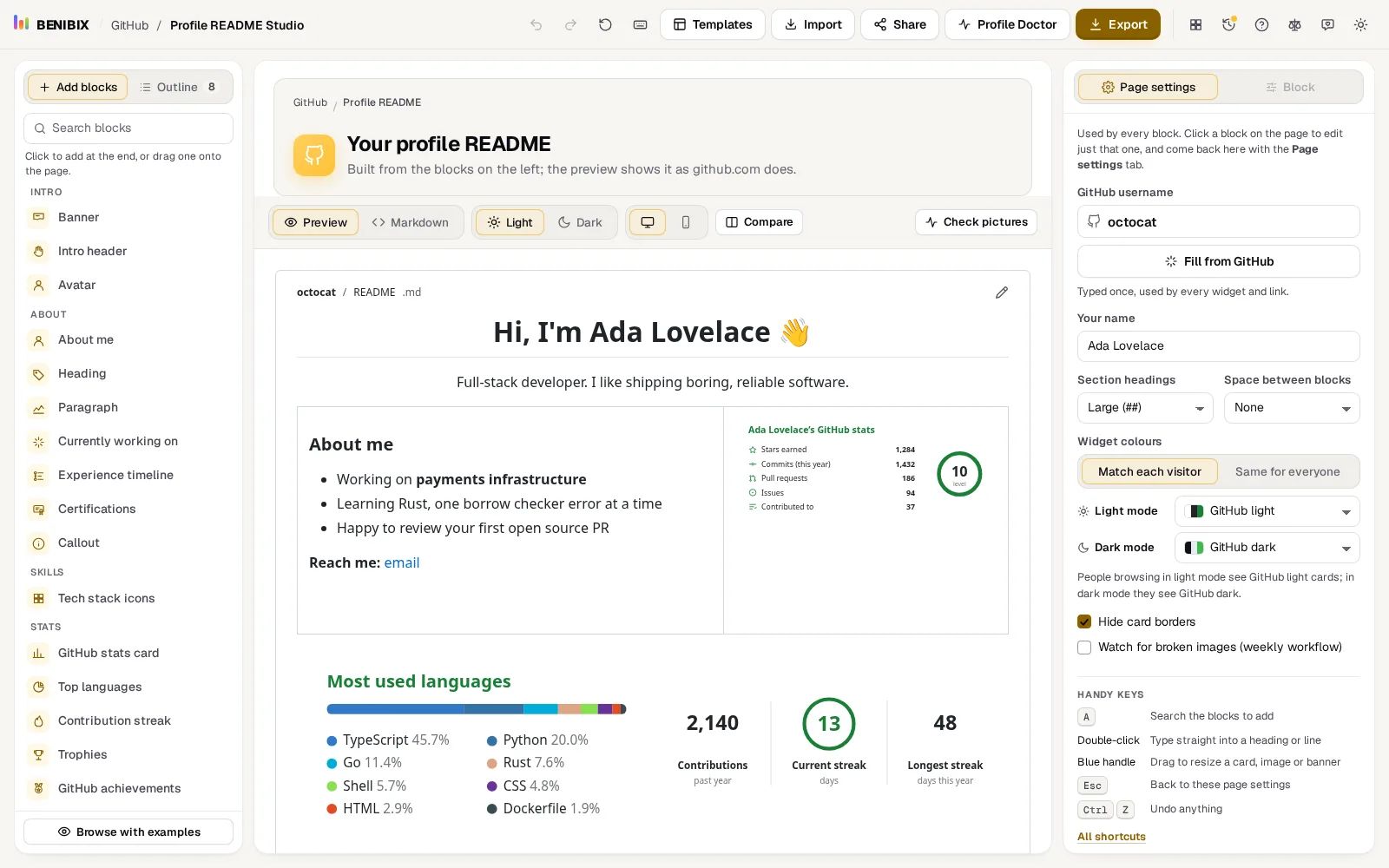 The README preview in GitHub's light theme