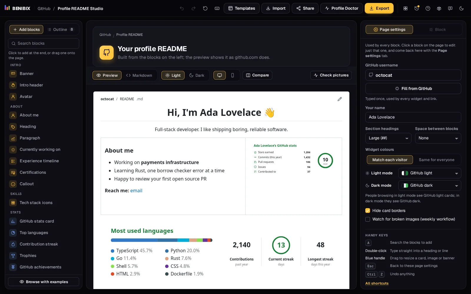 The README preview in GitHub's light theme